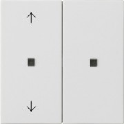 KNX RF Bedienaufsatz 2-f. Reinweiß 510827 
