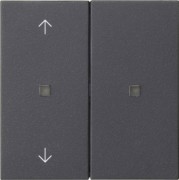 KNX RF Bedienaufsatz 2-f. Anthrazit 510828 