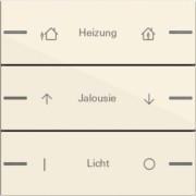 Wippenset 3-fach indiv. Tastsensor Cremeweiß 576301 