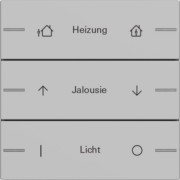 Wippenset 3-fach indiv. Tastsensor Grau 5763015 