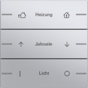 Wippenset 3-fach indiv. Tastsensor Alu 576326 