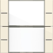 Wippenset 2-fach BSF Tastsensor Cremeweiß 577201 