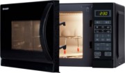 Sharp Mikrowelle 2in1 20L 800/1000W R642BKW 