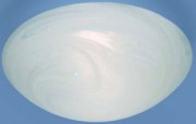 Wand- und Deckenleuchte E27 2x60W alabaster 41180 