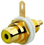 Cinch-Buchse gelb f.Kommunikationsadap 0263/07 