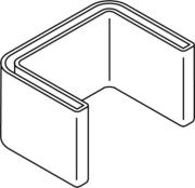 Schutzkappe f. U-Stiele Kunststoff, gelb 15J8-U60 