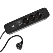 Steckdosenleiste Primo 2 3xCEE7/3, 1xUSB A+C 350.008 