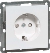 SCHUKO-Steckdose alu 16A 250V 2-pol. D 20.6511.702 OKS 