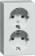 Steckdose SCHUKO 2fach reinweiß H 6602.02 