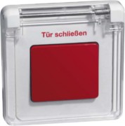 Feuertürentaster rt/rws mit Klappdeckel D 81.556.02/rot V K 