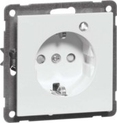 SCHUKO-Steckdose rws 16A 250V 2-pol.Licht D 20.6611.02 GLK 