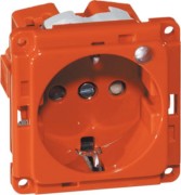 SCHUKO-Steckdose orange 16A 250V Kontrolll. D 6611.33 ME GLK SI 