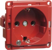 Steckdose SCHUKO EB, LED, rot D 6511.36 ME LED/4 