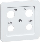 Abdeckung 4-fach rws für Antennendose D 80.610.02 TV/4B 
