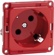 Steckdose SCHUKO EB, 45Grad, rot D 6611.36 ME WI 