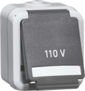 US NEMA-Steckdose 1fach,15A 125V, grau D 6670/15 WAB NA 