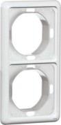 Rahmen 2-fach ws waage/senkrecht D 80.672 WU W 