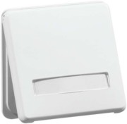 Steckdose Erdungsstift weiß Beschriftungsf. B 80.6671 K WU NASIW 