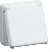 SCHUKO-Steckdose lgr 16A 250V 2-pol.45G D 6711.12 WI WE S 