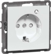 SCHUKO-Steckdose rws 16A 250V 2-pol.Licht D 20.6611.022 GLK 