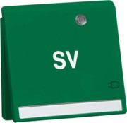 Steckdose SCHUKO Beschrift.,KD,SV,gn D95651142KLED/4 NASV 