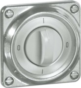 Drehschalter alu guss mit Oberteil D 336.69 AGU WE 