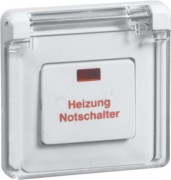 Heizung-Notschalter ws 1-pol.Universal D 81.516 V K HN 