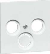 Abdeckung alu für Antennendose D 20.610.702 TV 