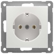 Steckdose SCHUKO, reinweiß erh. Berührungss. D 11.6611.02 
