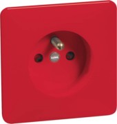 Steckdose rt Erdungsstift 10/16A 250V 2-pol. B 80.6671 SI ROT 