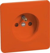 Steckdose m.Erdungsstift erh.Berührs., orange B 80.6671 SI OR 