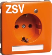 Steckdose SCHUKO Beschrift., ZSV, or D80651133LED/4NA ZSV 