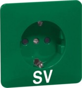 Steckdose D 80.6611 SI GRÜN SV 