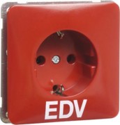 Steckdose SCHUKO rot D 80.6611 EDV 