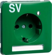 SCHUKO-Steckdose gn 16A 250V Besch.Feld D80.6511.42LED/4NASV 