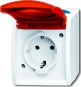 Schuko-Steckdose mit EDV/Namensschild 20 EW/DVN-53 