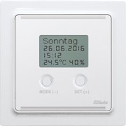Bus-Uhren-Thermo-Hygrostat polarweiß glänzend BUTH55ED/12VDC-pg 