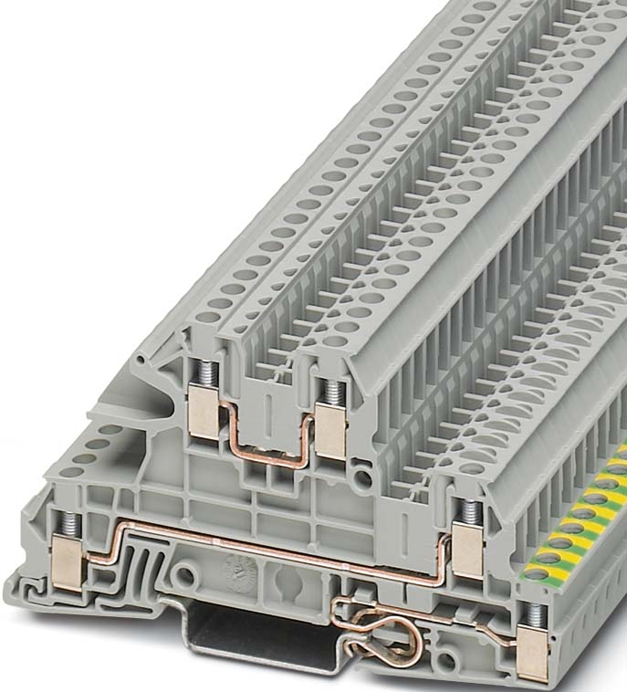 Installationsetagenklemme 0,2-4qmm 5,2mm gr UTI 2,5-PE/L/L 