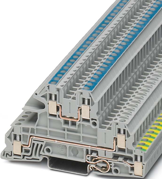 Installationsetagenklemme 0,2-4qmm 5,2mm gr UTI 2,5-PE/L/N 
