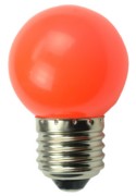 Scharnberger+Hasenbein LED-Leuchtmittel 45x72mm E27 230VAC rot 125° 30280 