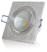 Scharnberger+Hasenbein LED-Einbaustrahler 3000K 230VAC 60°alu 53567 