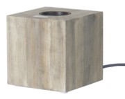 Scharnberger+Hasenbein Holz-Leuchte Würfel 90x90 E27 m.Schalter bn 88901 