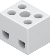 HKL Anschlussklemme 2,5qmm 2p Porzellan 127.G 