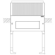 Sockel Gr.0 2-feld Höhe 900mm SX005 