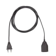 Euro-Verlängerung PVC 5m,sw 233.186 
