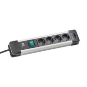 Steckdosenleiste 4f. m.Schalter 330.100 