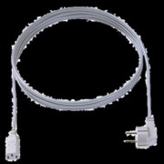 Kaltgeräte-Zuleitung 10A/250V,2m,grau 351.984 