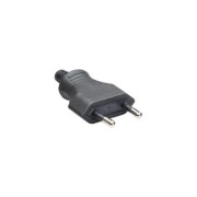 Euroflachstecker sw, m.Schraubanschl. 900.010 (VE3) 