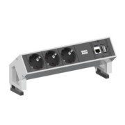 Steckdoseneinheit 3xSchutzk.1xCat6+USB 902.301 