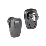 Schutzkontakt-Stecker sw,Winkel 911.171 